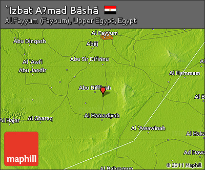 Physical Map of `Izbat Aḩmad Bāshā