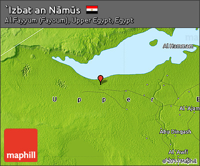 Physical Map of `Izbat An Nāmūs