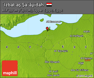 Physical Map of `Izbat Aş Şa`āyidah