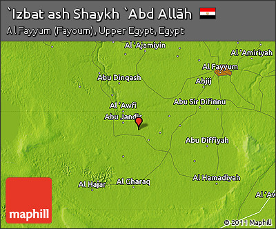 Physical Map of `Izbat Ash Shaykh `Abd Allāh