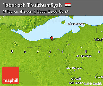 Physical Map of `Izbat Ath Thulthumāyah