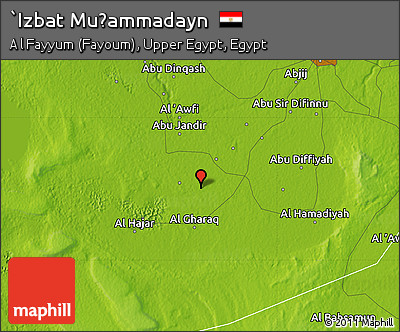 Physical Map of `Izbat Muḩammadayn
