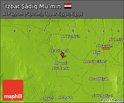 Physical Map of `Izbat Şādiq Mu'min