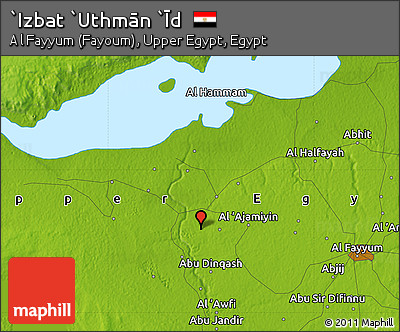Physical Map of `Izbat `Uthmān `Īd