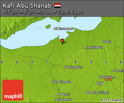 Physical Map of Kafr Abū Shanab