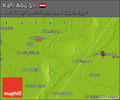 Physical Map of Kafr Abū Şīr