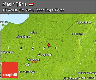 Physical Map of Maţir Ţāris