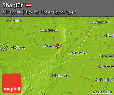 Physical Map of Shaqlūf