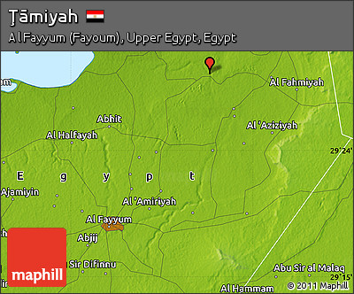 Physical Map of Ţāmiyah