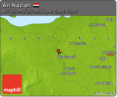 Physical Map of An Nazlah