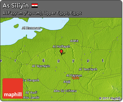 Physical Map of As Sīlīyīn