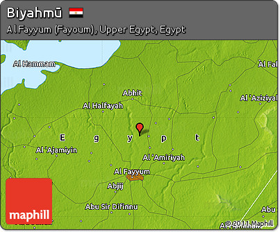 Physical Map of Biyahmū