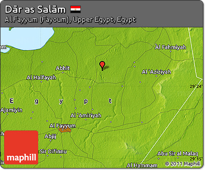 Physical Map of Dār As Salām