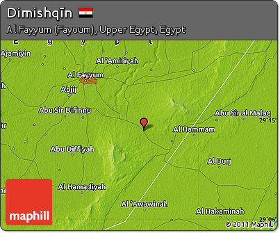 Physical Map of Dimishqīn