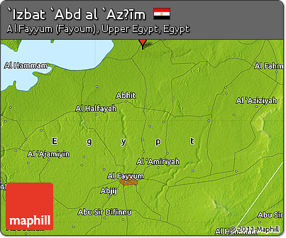Physical Map of `Izbat `Abd Al `Az̧īm