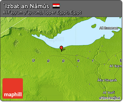 Physical Map of `Izbat An Nāmūs