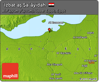 Physical Map of `Izbat Aş Şa`āyidah