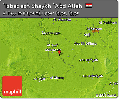 Physical Map of `Izbat Ash Shaykh `Abd Allāh