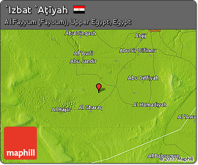 Physical Map of `Izbat `Aţīyah