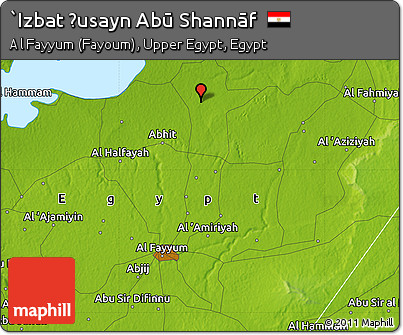 Physical Map of `Izbat Ḩusayn Abū Shannāf