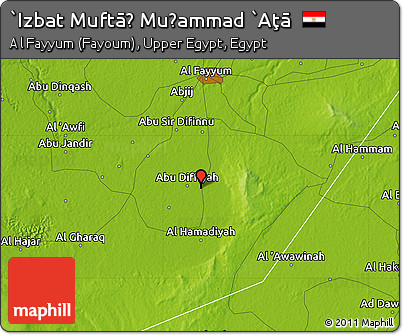 Physical Map of `Izbat Muftāḩ Muḩammad `Aţā