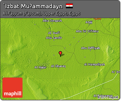 Physical Map of `Izbat Muḩammadayn