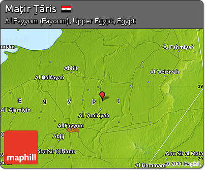 Physical Map of Maţir Ţāris