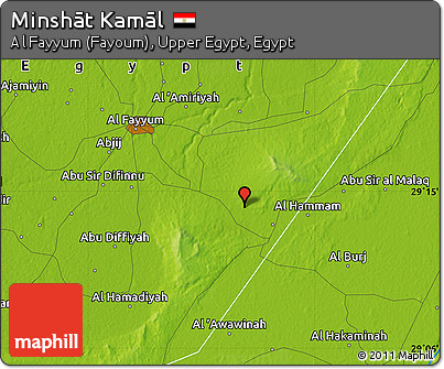 Physical Map of Minshāt Kamāl