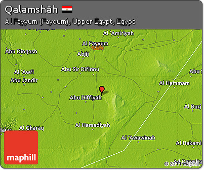 Physical Map of Qalamshāh