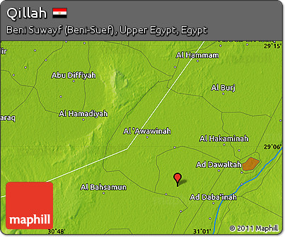 Physical Map of Qillah