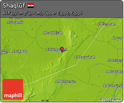 Physical Map of Shaqlūf