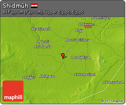 Physical Map of Shidmūh