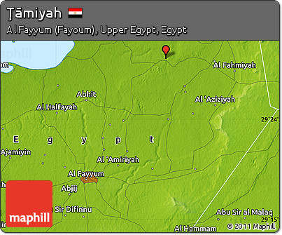 Physical Map of Ţāmiyah