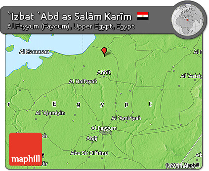 Political Map of `Izbat `Abd As Salām Karīm