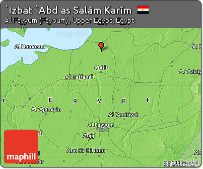 Political Map of `Izbat `Abd As Salām Karīm