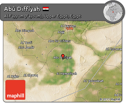Satellite Map of Abū Diffīyah