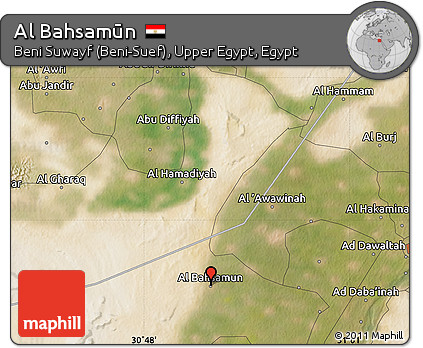 Satellite Map of Al Bahsamūn