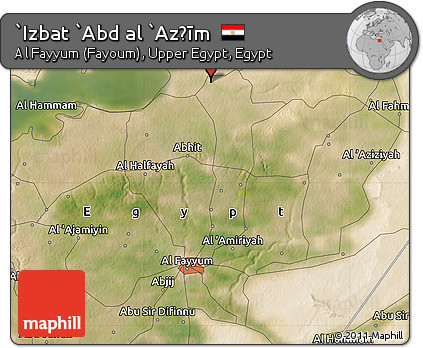 Satellite Map of `Izbat `Abd Al `Az̧īm