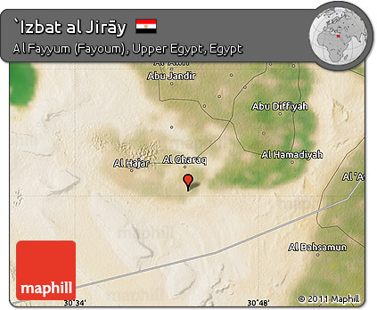 Satellite Map of `Izbat Al Jirāy