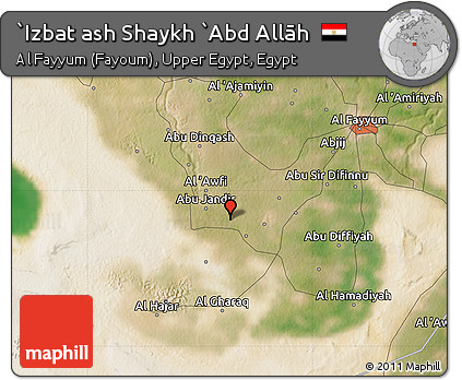 Satellite Map of `Izbat Ash Shaykh `Abd Allāh