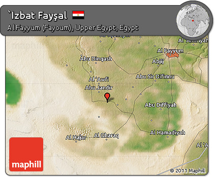 Satellite Map of `Izbat Fayşal