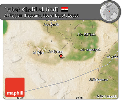 Satellite Map of `Izbat Khalīl Al Jindī