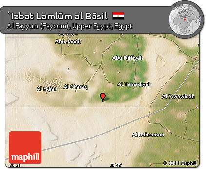 Satellite Map of `Izbat Lamlūm Al Bāsil