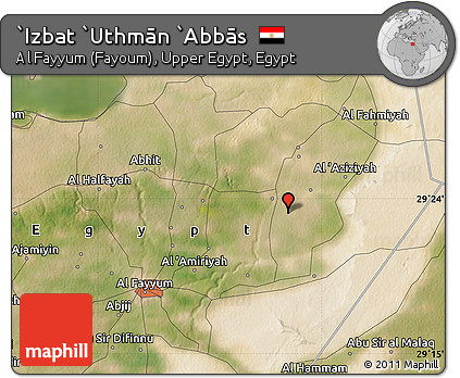 Satellite Map of `Izbat `Uthmān `Abbās