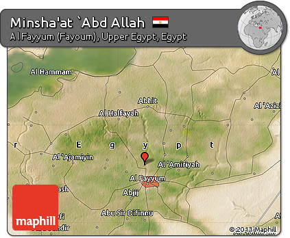 Satellite Map of Minsha'at `Abd Allah
