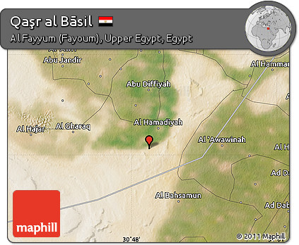 Satellite Map of Qaşr Al Bāsil
