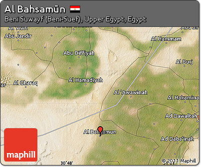 Satellite Map of Al Bahsamūn