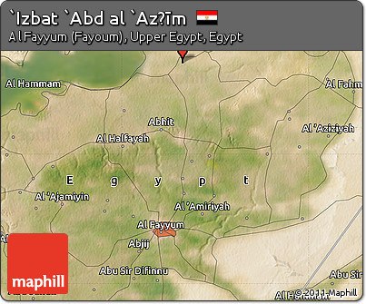 Satellite Map of `Izbat `Abd Al `Az̧īm