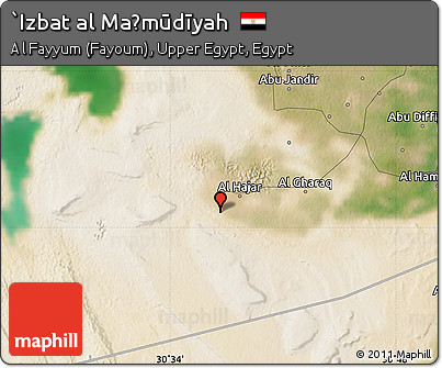 Satellite Map of `Izbat Al Maḩmūdīyah