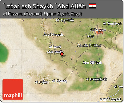 Satellite Map of `Izbat Ash Shaykh `Abd Allāh